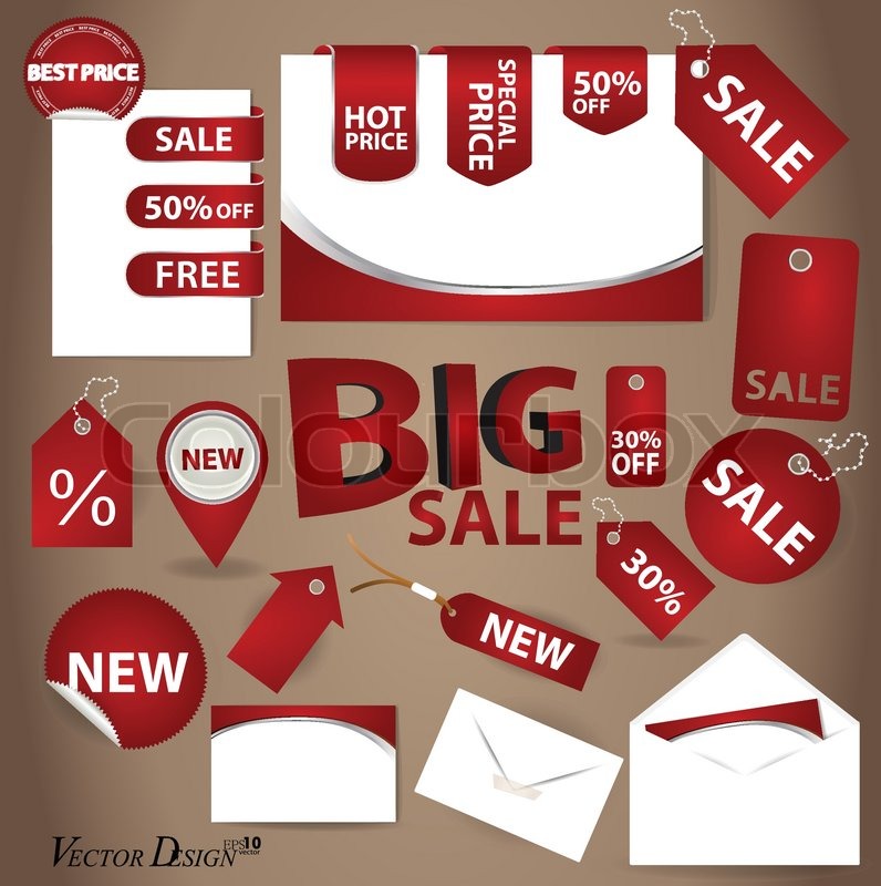 business style templates for your project design and price tag set price tag design template