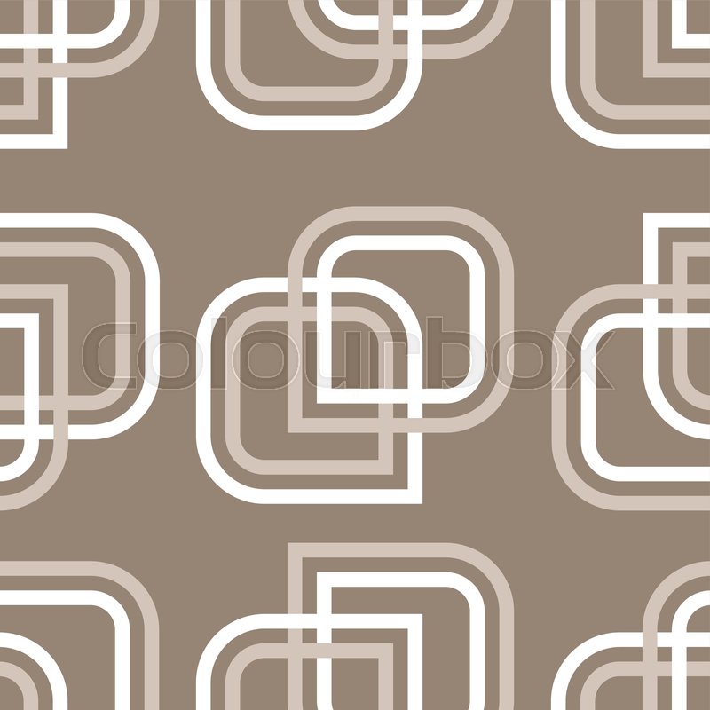 Seamless Geometric Pattern Brown