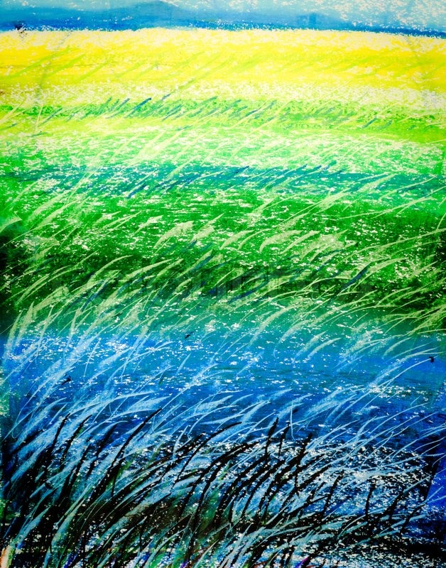 Oil Pastel on Paper Stock image Colourbox