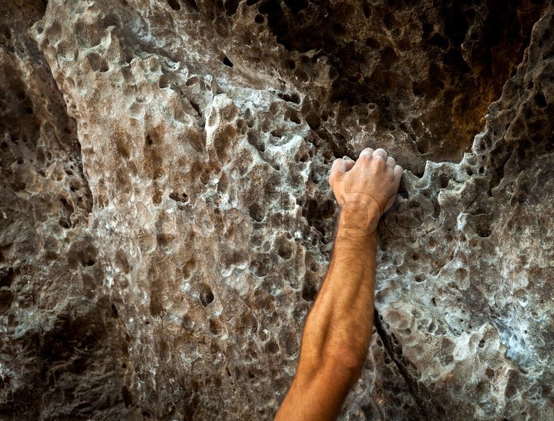 Male Right Hand Climbing Stock image Colourbox