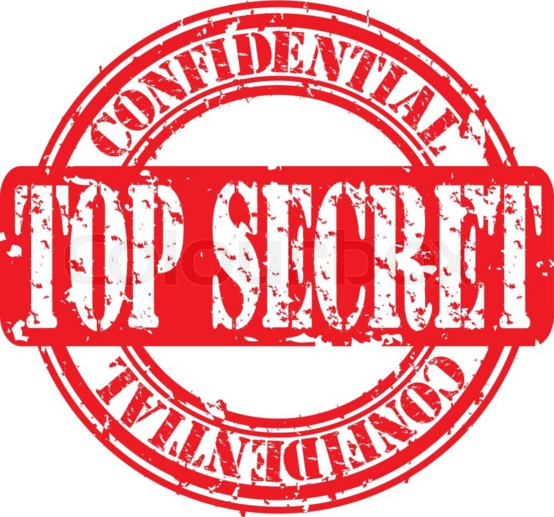 top secret classified stamp