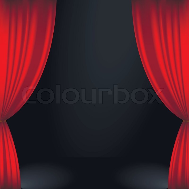 Stage curtain | Stock vector | Colourbox