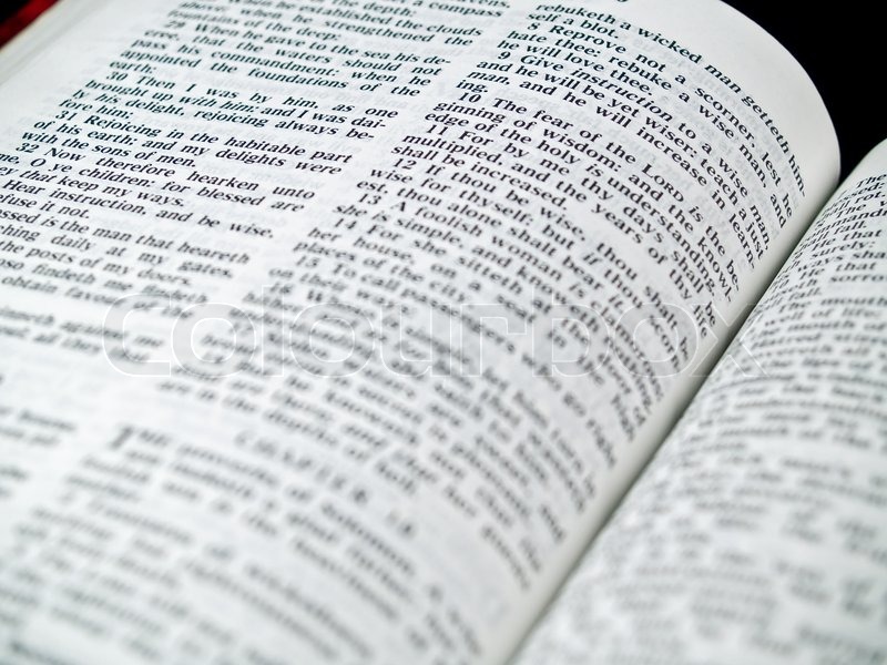 the bible opened to