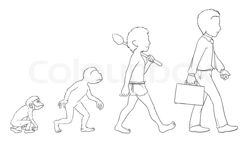 evolution drawing easy