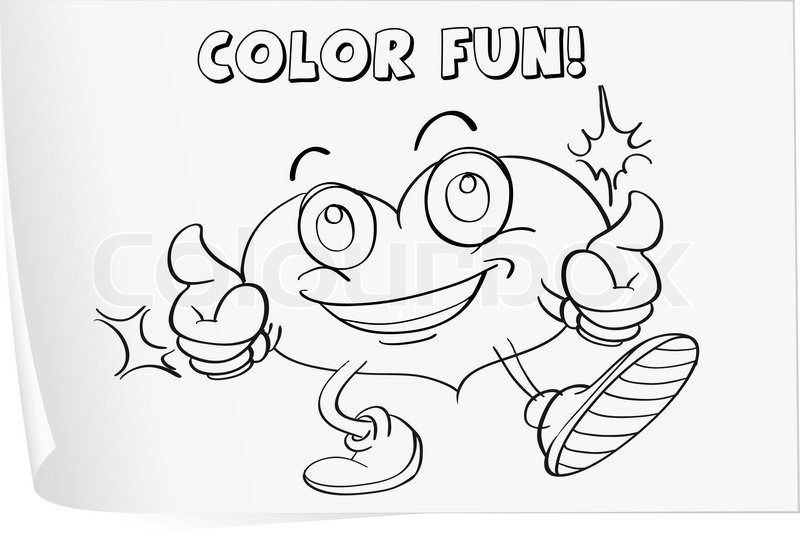 Coloring worksheet | Stock vector | Colourbox