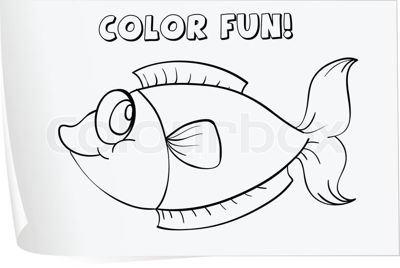 coloring worksheet stock vector colourbox