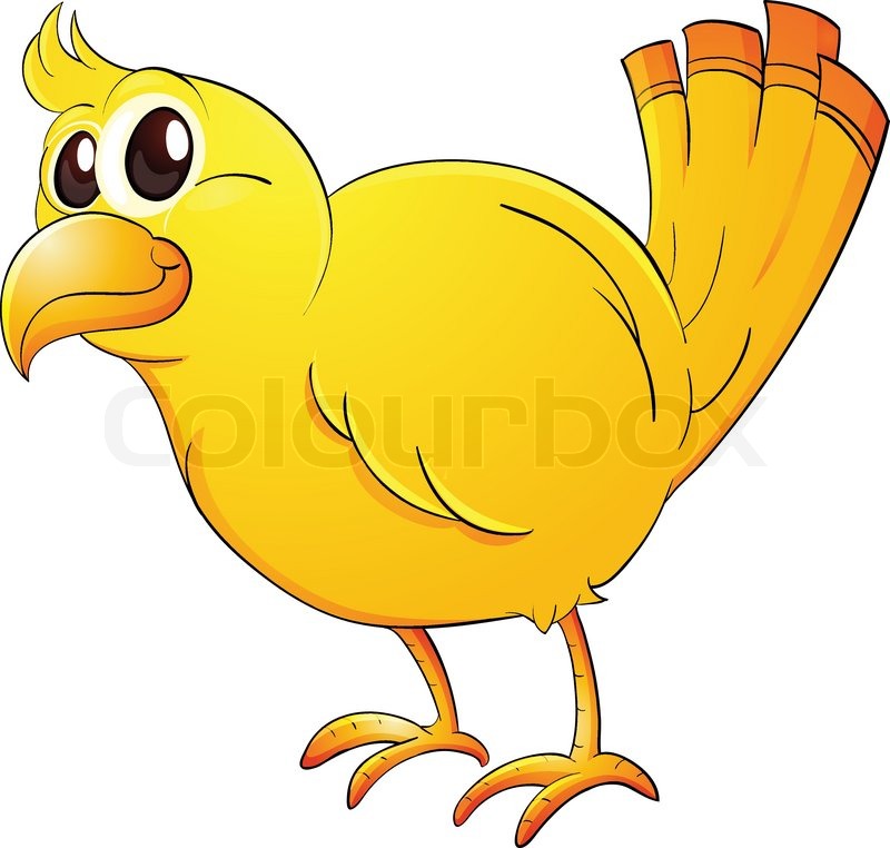 Yellow bird | Stock vector | Colourbox