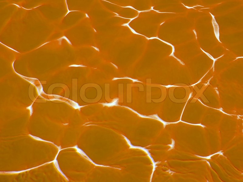 Orange Swimming Pool Water Stock image Colourbox