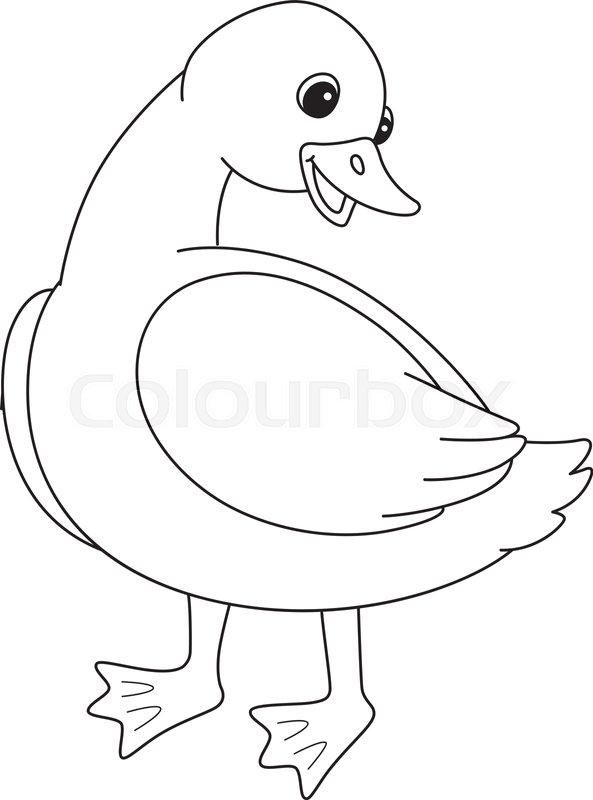 Mother Duck And Ducklings Coloring Page