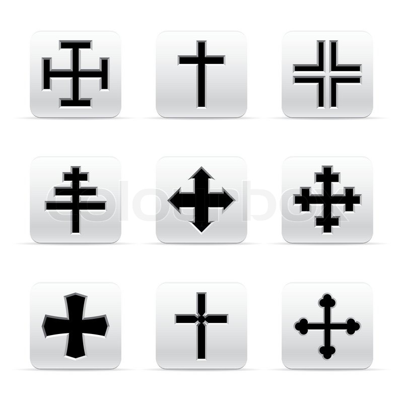 Set of different crosses | Stock vector | Colourbox