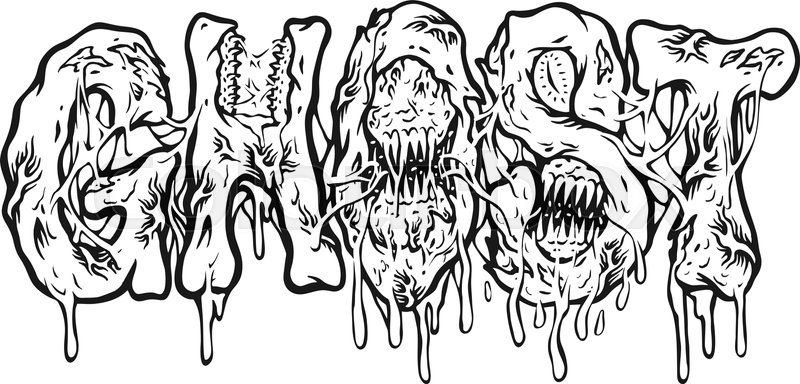 Blood And Gore Coloring Pages - 800px COLOURBOX59664872