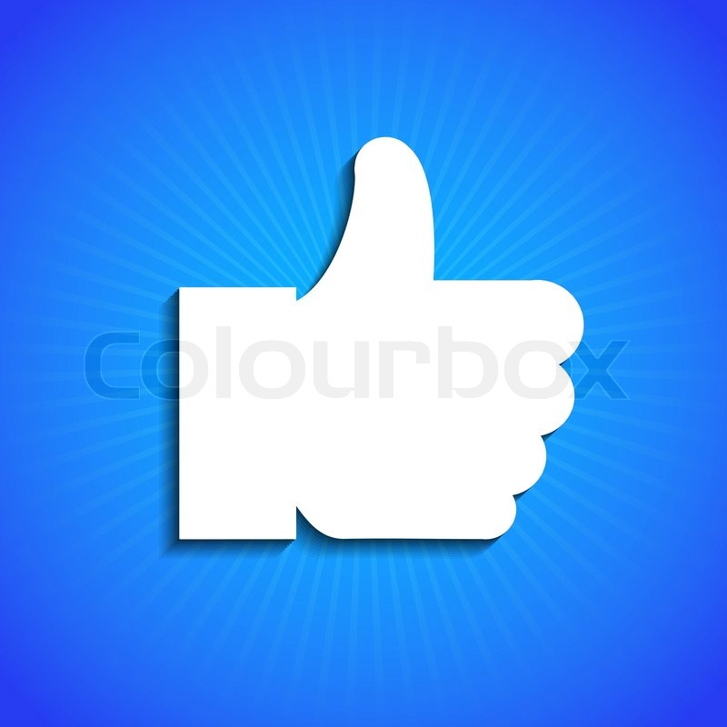 Vector icon on blue background Eps10 | Stock vector | Colourbox