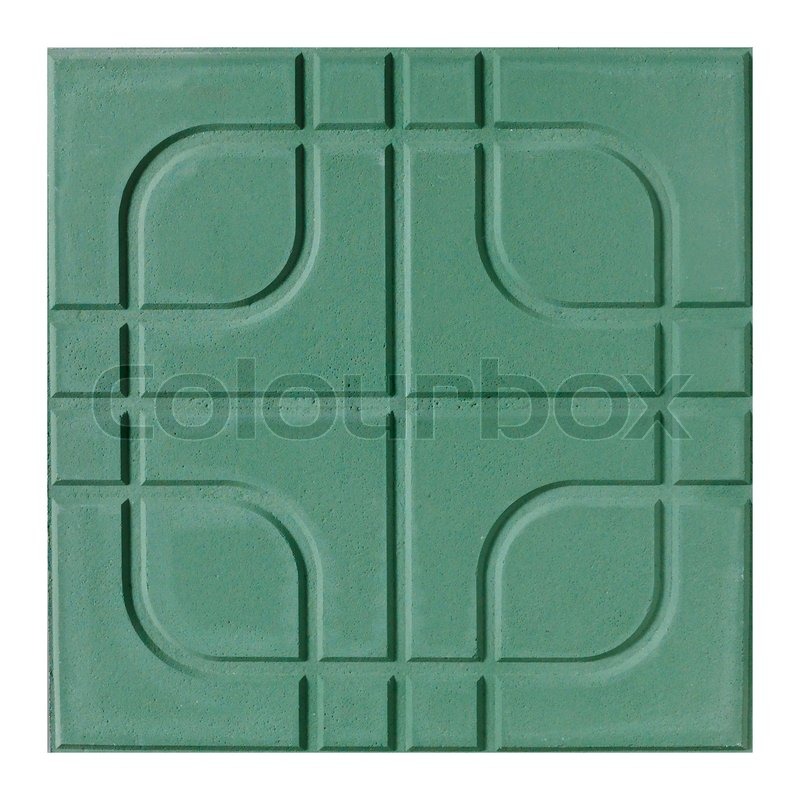 Schöne Bodenfliesen in grüner Farbe | Stock Bild | Colourbox