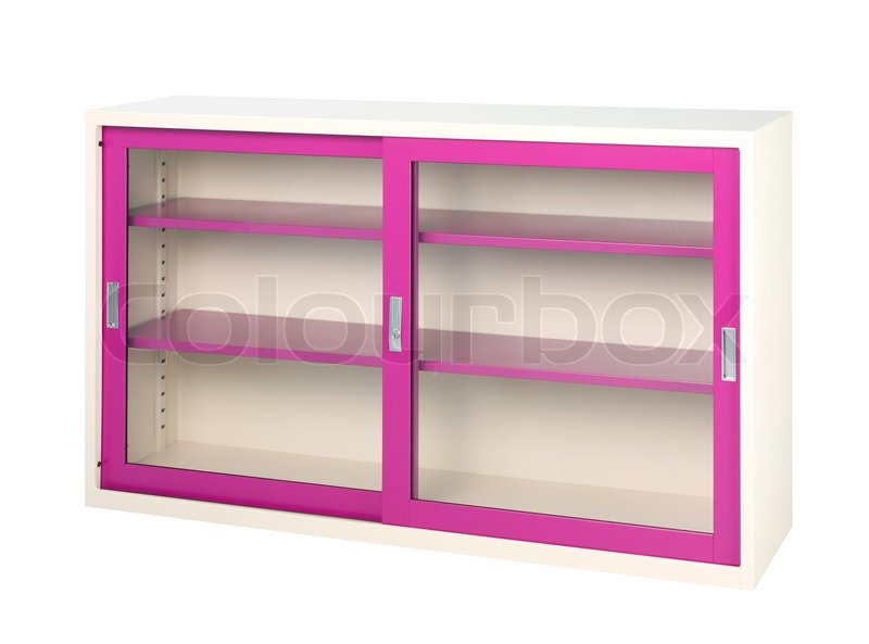 Bunte rosa Schrank Fabrik Stahlmöbel | Stock Bild | Colourbox