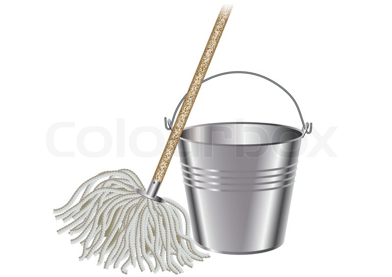 box with vector handle Stock BUCKET AND  Vector Colourbox  MOP