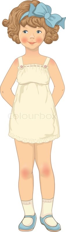 paper dolls young girl in underwear body templates stock vector girl body template