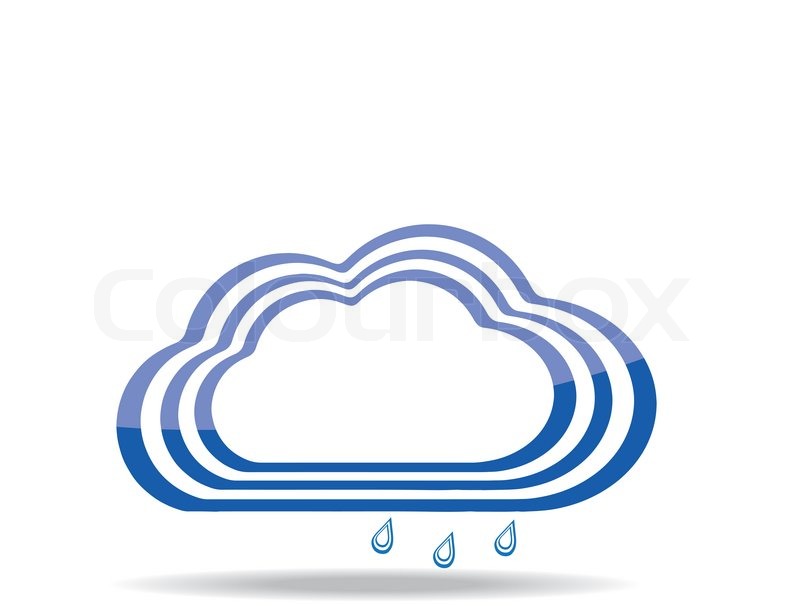 Blue Stripe Weather forecast icon set, | Stock vector | Colourbox