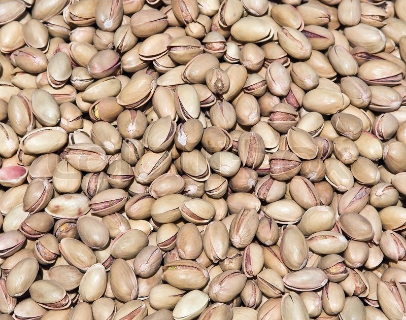 Shelled pistachio ready to be eaten Stock image Colourbox