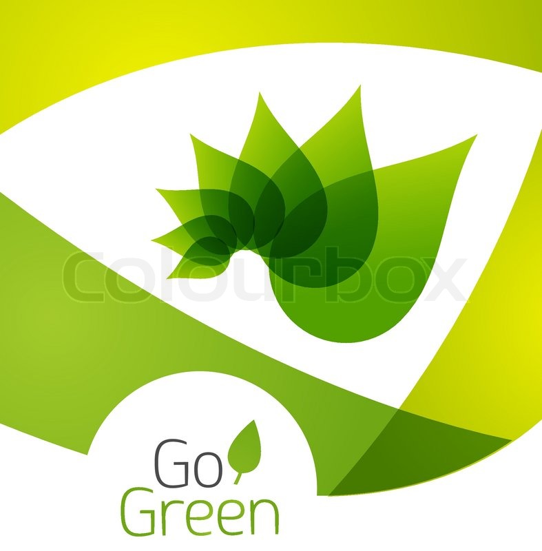 Green leaf icon concept. Vector | Stock vector | Colourbox