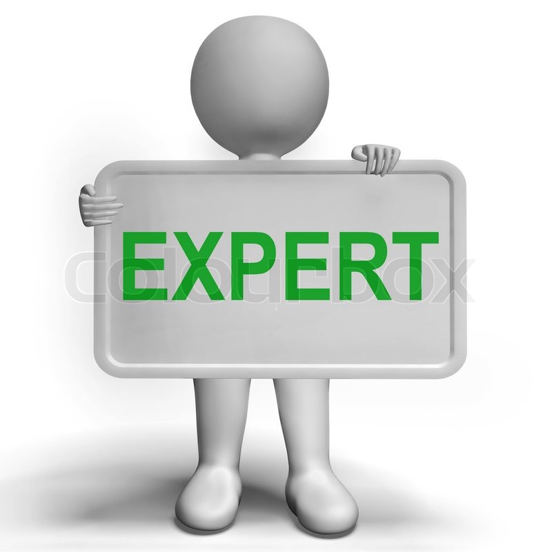 Expert Sign Showing Skills Proficiency ... | Stock image | Colourbox