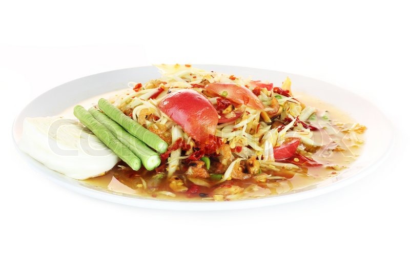 Papaya Salad Stock image Colourbox