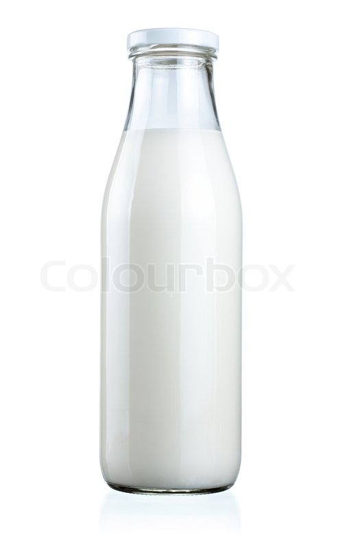 milk in the bottle