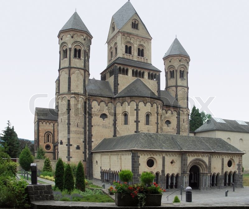 Maria Laach Abbey Stock Photo Colourbox