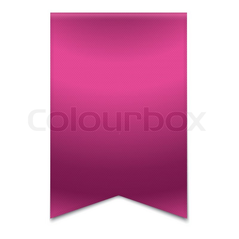 Pink ribbon banner | Stock vector | Colourbox