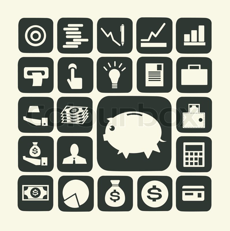 Finanzen und Geld-Symbol | Stock-Vektor | Colourbox