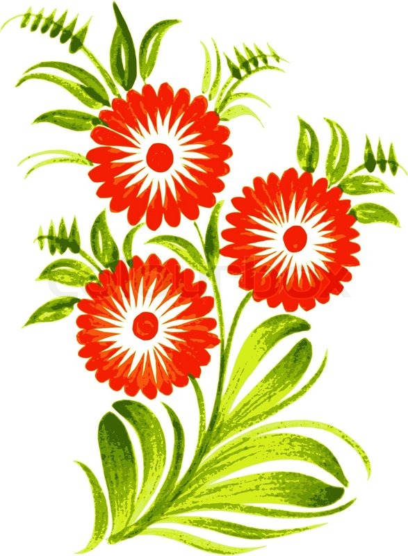 Dekorative Blume StockVektor Colourbox