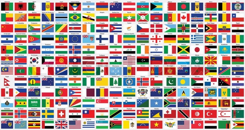 Alphabet Country Flags