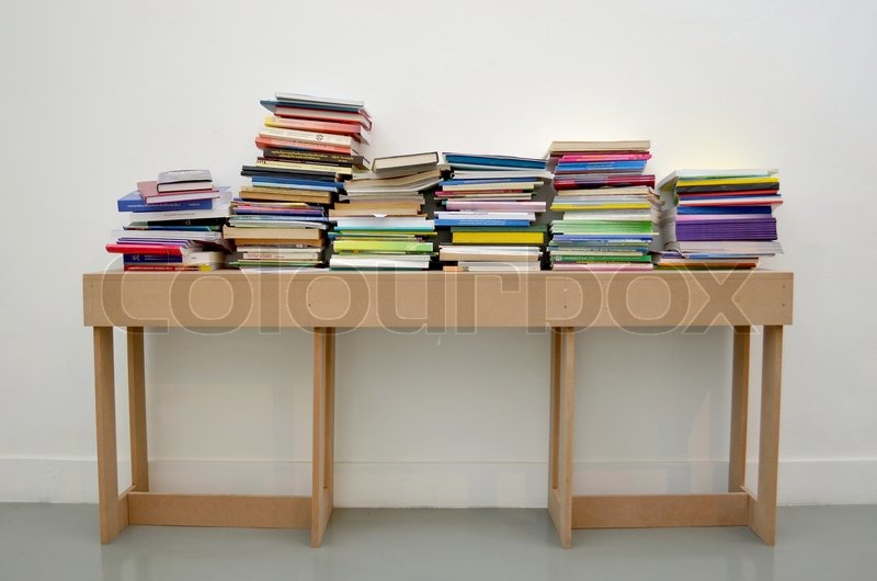 the book on the table. Stock image Colourbox