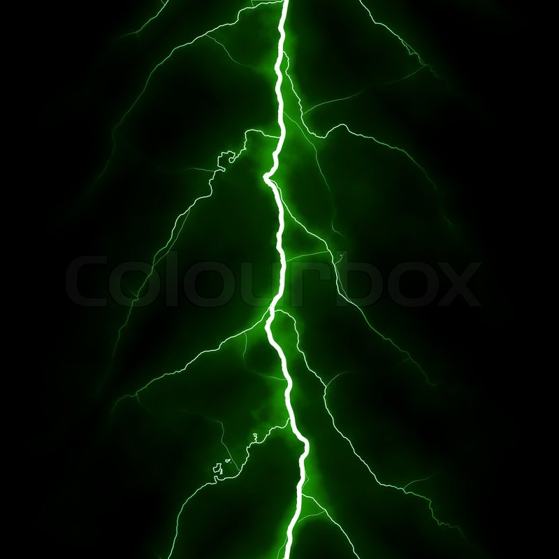 Electric lighting background green | Stock Photo | Colourbox