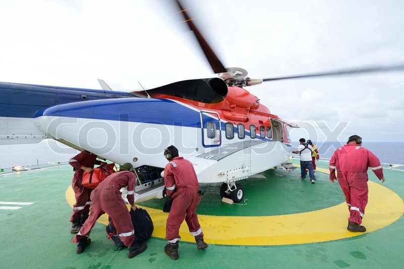 Der Hubschrauberlandeplatz Offizier Stock Bild Colourbox