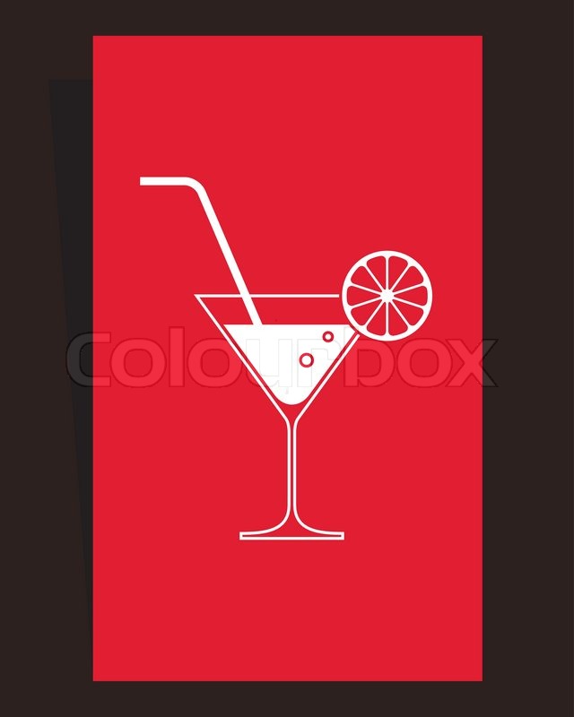 cocktail menu card design stock vector colourbox