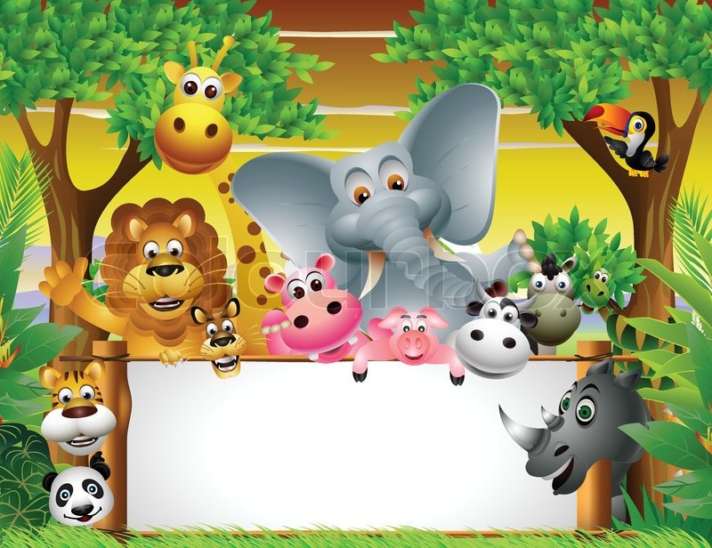 Vector illustration of animal cartoon | Stock Vector | Colourbox