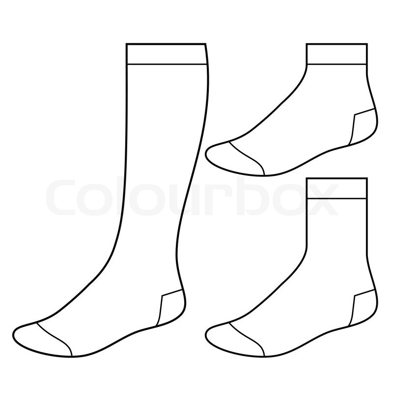 Sock_bl_1 | Stock-Vektor | Colourbox