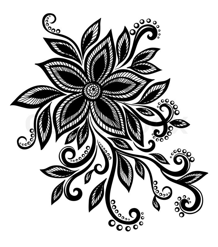 black and white designs to draw