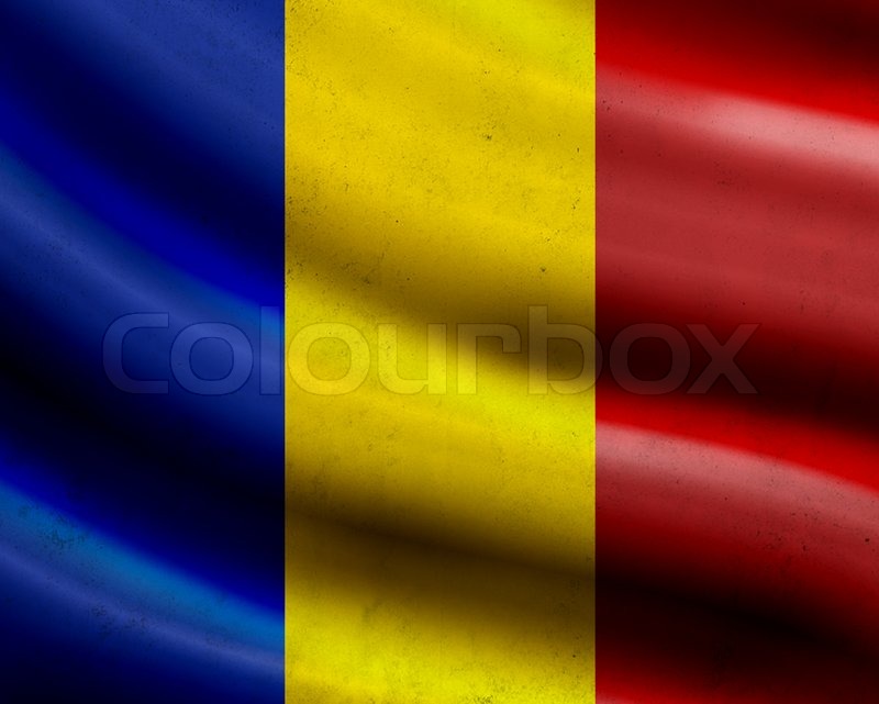 Grunge Rumänien Flagge Stock Bild Colourbox