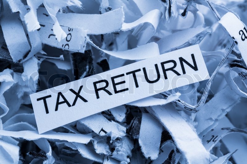 Tagged With Shredded Paper Tax Return Stock Image Colourbox