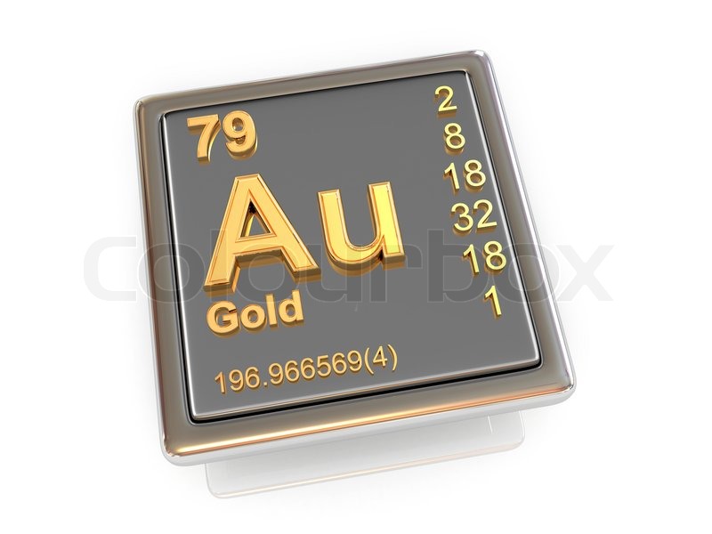 Gold Chemisches Element Stock Bild Colourbox