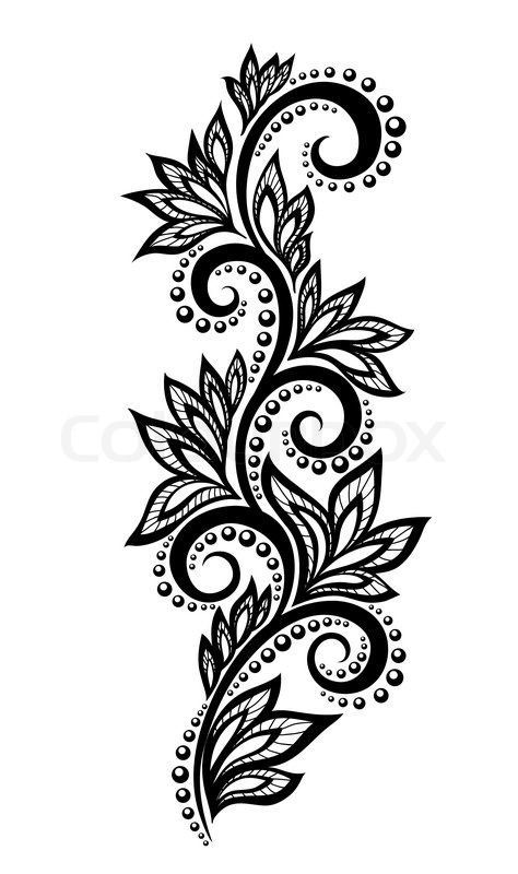 Isolated Floral Design Element With Stock Vector Colourbox