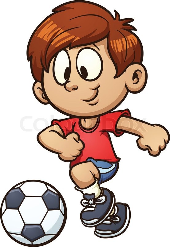 clipart boy playing football - photo #18