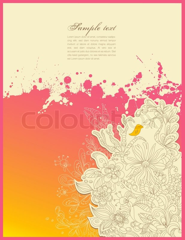 Magic Garden Background Stock Vector Colourbox