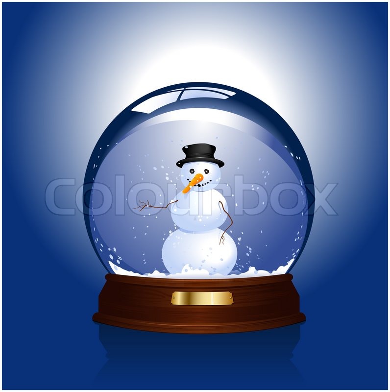 snow globe with snowman inside stock photo colourbox snow globe with snowman inside stock photo colourbox
