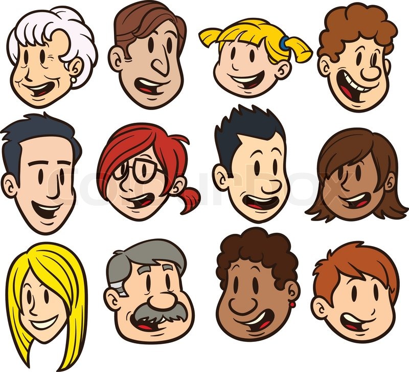 Cartoon Faces Of People