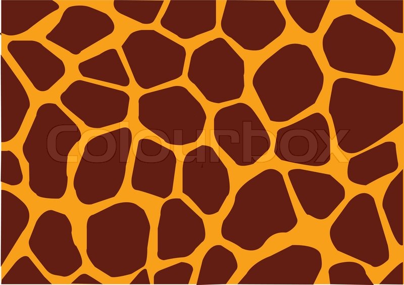 Background of yellow giraffe pattern | Stock-Vektor | Colourbox
