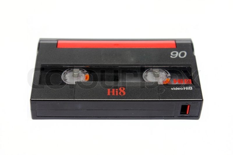 Old Hi 8 video cassette isolated on Stock image Colourbox