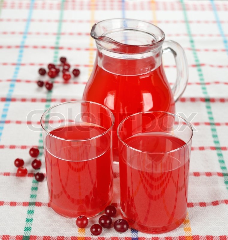 Cranberry-Saft | Stock Bild | Colourbox
