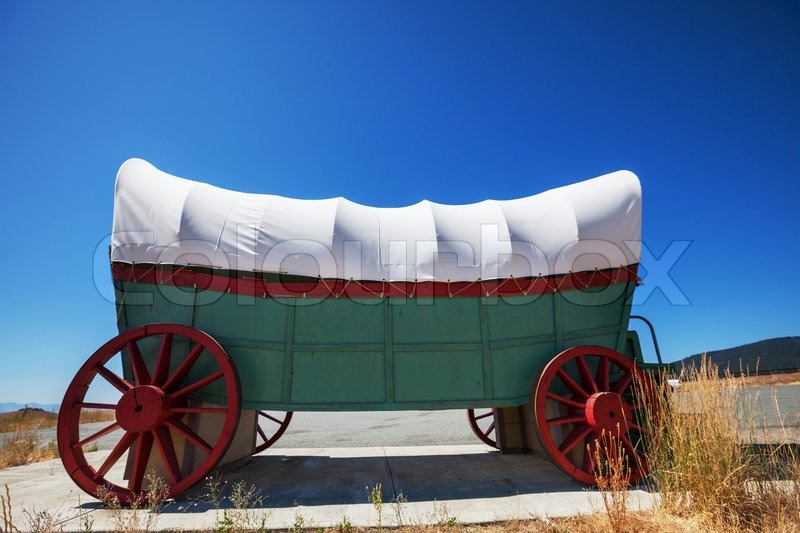 American cart Stock image Colourbox